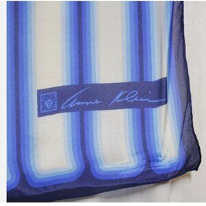 Vintage Anne Kliene Scarf Blue Tones